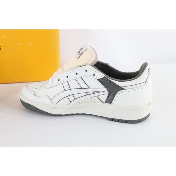 NOS Vintage 90s Asics Mens 6 Spell Out Outrage Sneakers Shoes White Charcoal main image 5